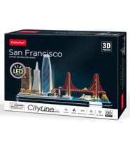 CubicFun San Francisco 3D Puzzle 90 Parça LED Işıklı