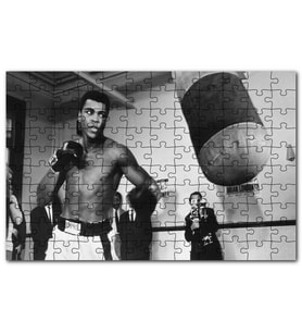 Cakapuzzle Muhammed Ali Khaliah Antrenmanda Puzzle Yapboz MDF (Ahşap) (120 Parça)