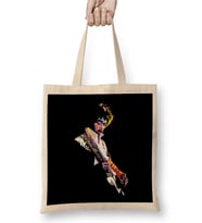 Pop Art Style Jimi Hendrix In Colorful Pop Bez Çanta Uzun Saplı