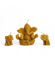 Bal Mumu Ganesha ve İkili Küçük Fil Set