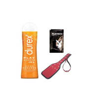 Durex Play Sıcak Dokunuş Bay Bayan Uyarıcılı Jel 100 ml + Kırmızı Deri Şaplak + Hediye