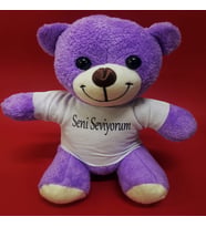 Seni Seviyorum Tişörtlü Peluş Ayı
