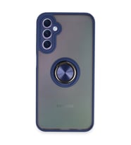 Samsung Galaxy A24 4g Kılıf Montreal Yüzüklü Silikon Kapak - Lacivert