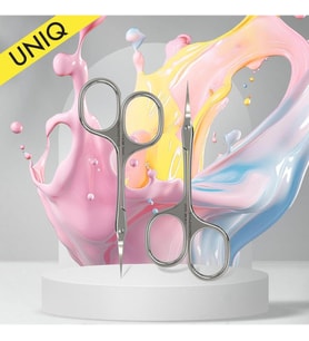 UNIQ SQ-30/4 tırnak derisi makası, asimetrik saplar, bıçak klasik kavisli