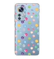 PrintiFy Xiaomi Mi 12 Lite ile Uyumlu 1mm Slim Fit Water Color 6 Baskılı Şeffaf  Kılıf