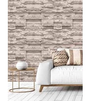 Dreamwall 3D Modern Taş Duvar Desenli Silinebilir Tekstil Duvar Kağıdı (Çok Renkli)