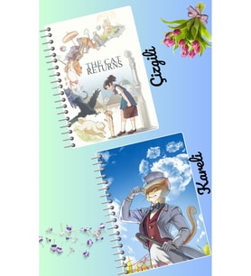The cat returns defter seti 2 adet A4 boyutu 21*30 çizgili + kareli 60 syf