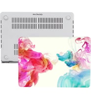 MacBook Air 13 İnç Kılıf A2337 M1 A2179 A1932 Uyumlu Mat Sert Kapak UV Baskılı Modern Desenli Koruyucu Hard Case İnce Hafif Laptop Kılıfı Pembe