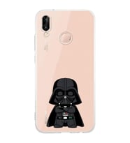 Huawei P20 Lite Uyumlu Baskılı Yumuşak Silikon Şeffaf Telefon Kılıfı
