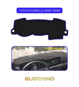 TOYOTA Corolla (2000-2006)TORPİDO KORUMA HALISI MAVİ KENAR