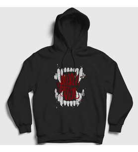Presmono Unisex Siyah Bite Pierce The Veil Kapüşonlu Sweatshirt 376628tt