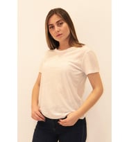Rich Kadın Organik Bisiklet Yaka T-shirt %100 Pamuk Tişört