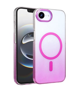 Newface Apple iPhone 16E Glossy Magsafe Kapak - Mor