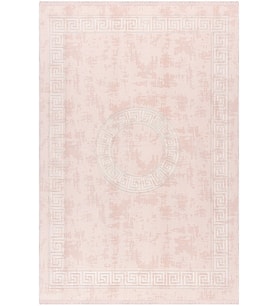 Rose Renkli Roma Desenli Kabartmalı Dokuma Taban Halı