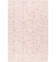 Rose Renkli Roma Desenli Kabartmalı Dokuma Taban Halı