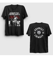 Presmono Unisex Siyah Dog Ufc Mma Güreş Khamzat Chimaev Sırt Baskılı T-Shirt 526967tt