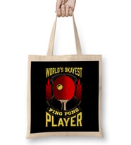 Cute World s Okayest Ping Pong Player Table Tennis Bez Çanta Uzun Saplı