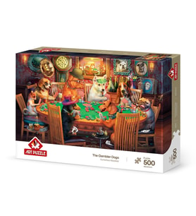 Art Puzzle Kumarbaz Köpekler 500 Parça Puzzle