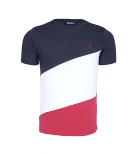 T8590 DEWBERRY ERKEK T-SHIRT-AÇIK LACİVERT