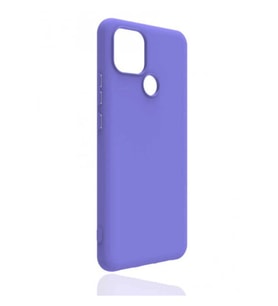 Oppo A15s Kılıf Kamera Korumalı Silikon Rubber Arka Kapak (Lila)