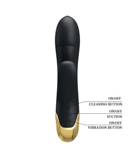 MorGece Altın Serisi 7 Titreşim Modlu & 7 Emme Fonksiyonlu USB Şarjlı Vibratör