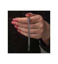 Gümüş Kazaziye Örgü Bileklik CSR2185629