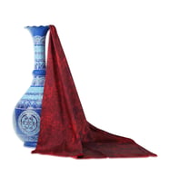 e38 EL İŞÇİLİĞİ KADIN RENKLİ EBRU EŞARP 90*90 cm - E0084