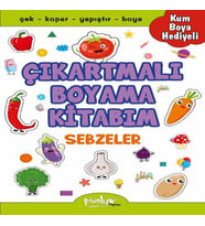 Çıkartmalı Boyama Sebzeler