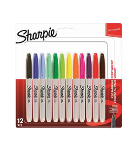 Sharpie Fine Permanent Karışık Renk 12li Blister 1986052