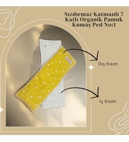 Bezhane Baby 7 Katlı Yıkanabilir Bebek Pedi Sarı Yıldız Desen 1 Numara