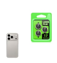 Apple iPhone 17 Pro Max Uyumlu Zore CL-07 Kamera Lens Koruyucu (Gri-Gri)