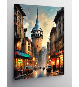 Kanvas Tablo Galata Kulesi