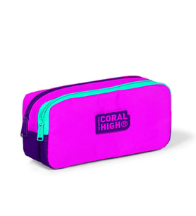 Coral High Kids Pembe Mor İki Bölmeli Kalem Çantası 12062
