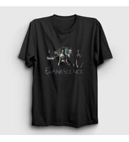 Presmono Unisex Siyah Band Evanescence T-Shirt 145951tt