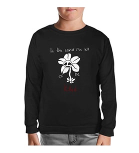 Undertale - Or be Killed Siyah Çocuk Sweatshirt