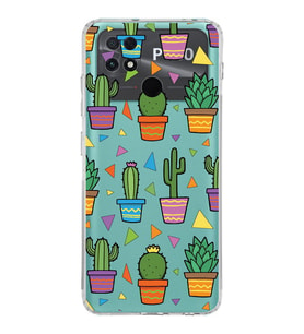 PrintiFy Xiaomi Poco C40 ile Uyumlu 1mm Slim Fit Water Color 4 Baskılı Şeffaf  Kılıf