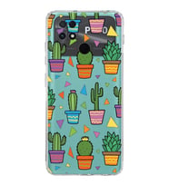 PrintiFy Xiaomi Poco C40 ile Uyumlu 1mm Slim Fit Water Color 4 Baskılı Şeffaf  Kılıf