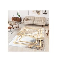 Rovigo Home Dijital Baskı Yıkanabilir Kaymaz Taban Salon Halısı RVG0302-SM274 (Bej)