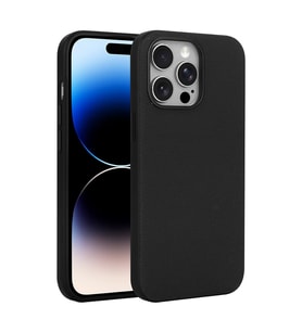 iPhone 14 Pro Max Kılıf M-Safe Şarj Özellikli Kumaş Tasarımlı Miami Sert PC Kılıf