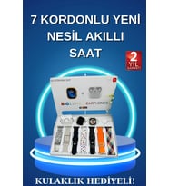 Akıllı Saat Bluetooth Kulaklık Adımsayar Takibi Çağrı Cevaplama