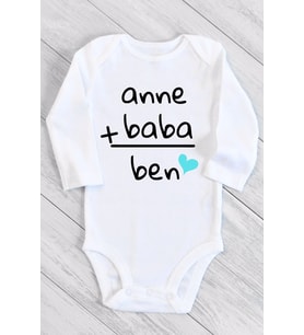Unisex Bebek Beyaz Uzun Kollu Çıtçıtlı Body