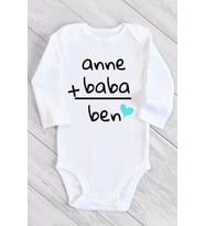 Unisex Bebek Beyaz Uzun Kollu Çıtçıtlı Body