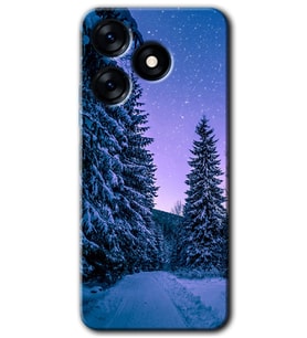Tecno Spark 10 4G Kılıf HD Desen Baskılı Kılıf - Kış Manzarası