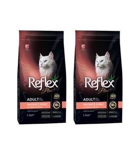Reflex Plus Somonlu Hairball Yetişkin Kedi Maması 1,5 Kg 2 Adet