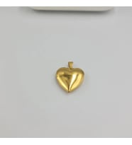 Gold İçi Boş Kalp Fotoğraflık Kolye Ucu