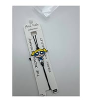 Powerpuff Girls Bubbles Figürlü İp Unisex Bileklik – Ayarlanabilir Sevimli Tasarım