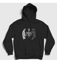 Presmono Unisex Siyah Kvitravn Wardruna Kapüşonlu Sweatshirt 475751tt