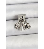 Mey İthalat® 316L Çelik Gümüş Renk Bebek Konsept Nomination Charm