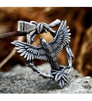 Paslanmaz Çelik Viking Kartal Kolye