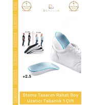 #UzatıcıTabanlık Ortopedik Gizli Topuk Destekli EVA Bellek Köpük Boy Uzatıcı Tabanlık 2,5 Cm 2 Adet